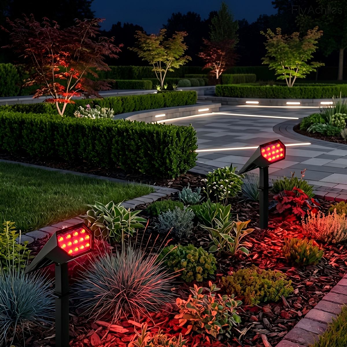 Solar Waterproof IP65 Outdoor LED Spot Light for Landscape and Garden Lighting