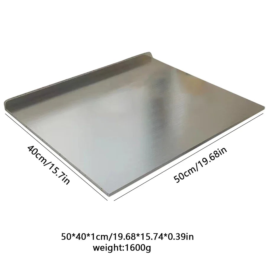 Stainless Steel Large Cutting Board with Double-Sided Design | Durable & Hygienic for Versatile Food Preparation