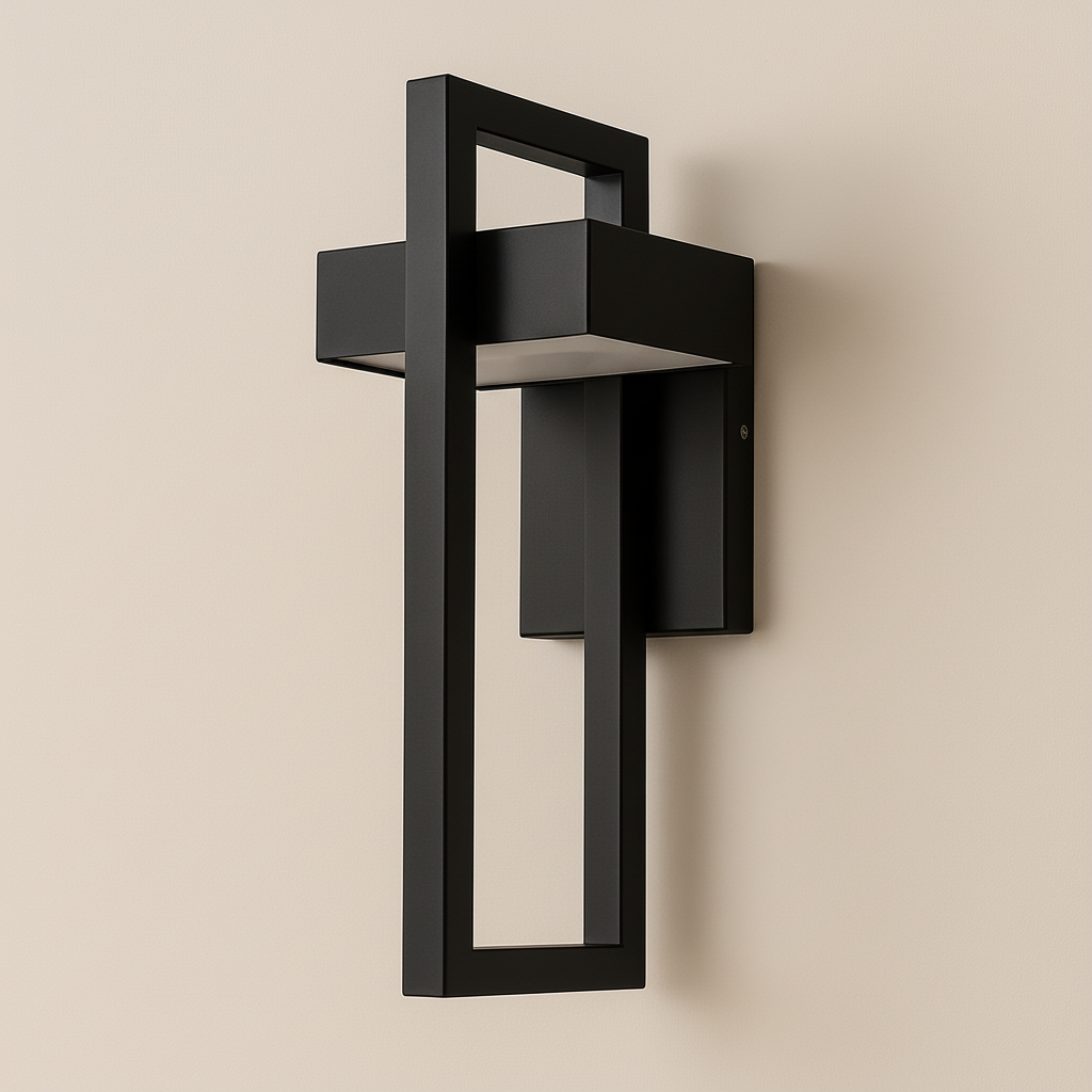 StellarSteel | Modern Elegant Outdoor Wall Sconce with LED Illumination