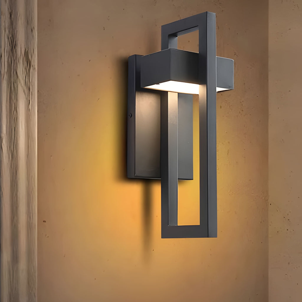 StellarSteel | Modern Elegant Outdoor Wall Sconce with LED Illumination