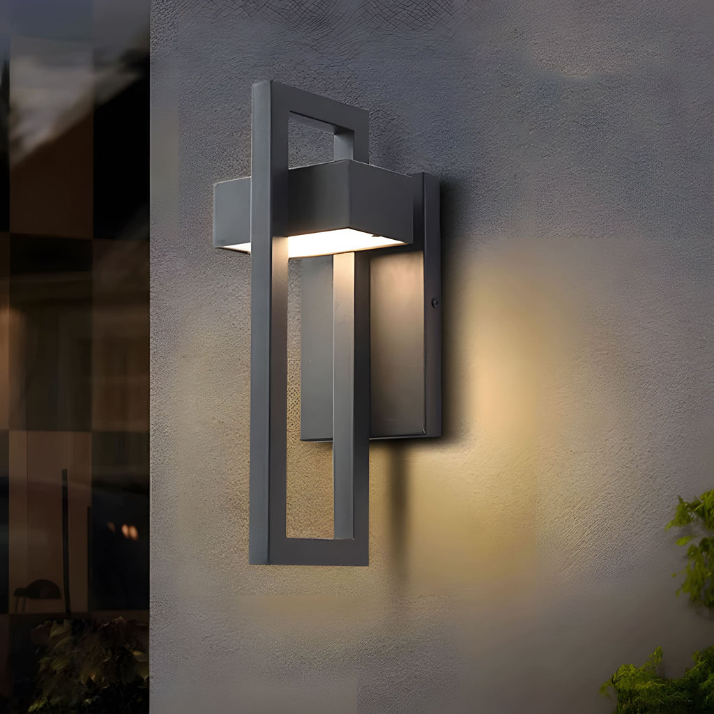 StellarSteel | Modern Elegant Outdoor Wall Sconce with LED Illumination
