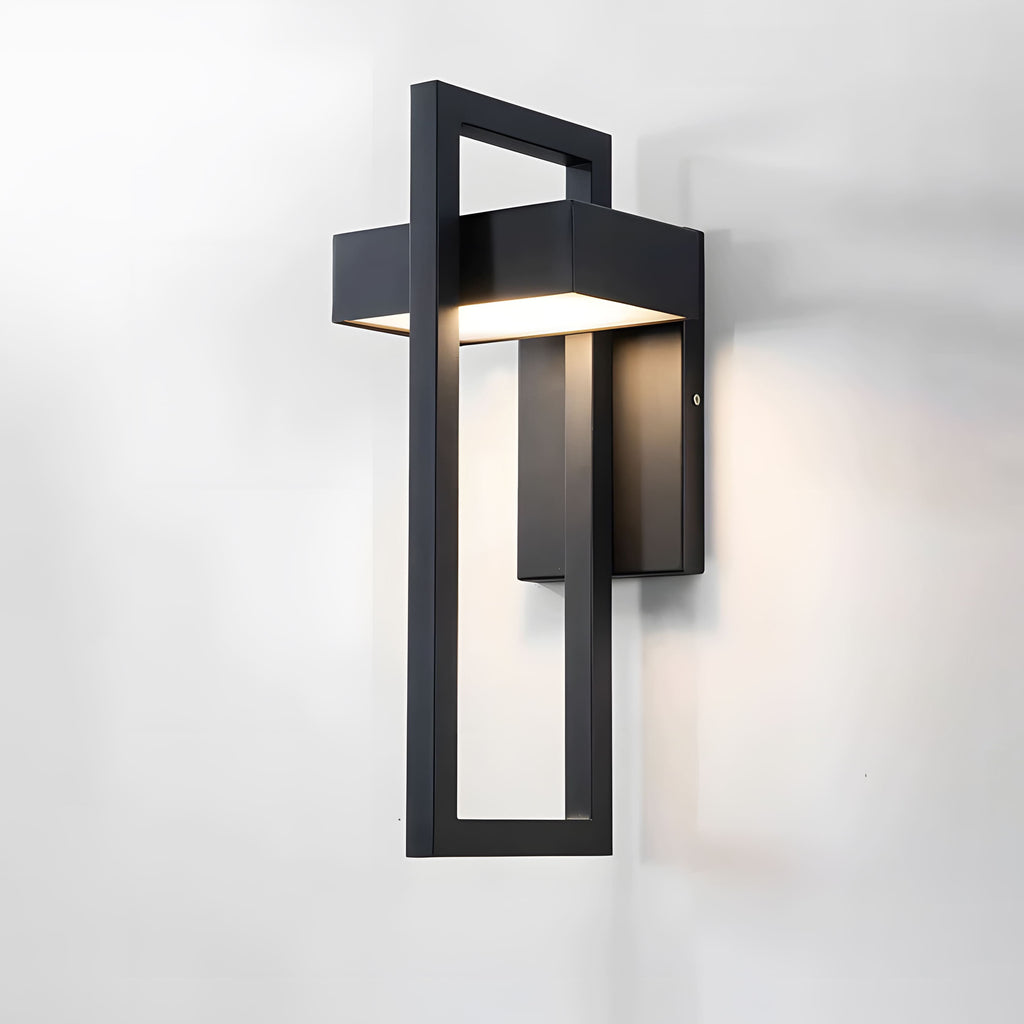 StellarSteel | Modern Elegant Outdoor Wall Sconce with LED Illumination