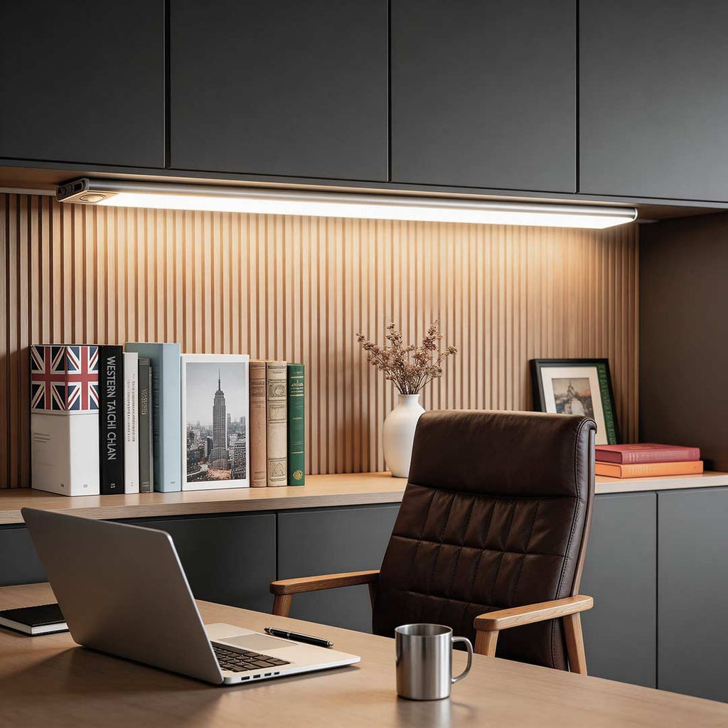 Stylish Wireless Under Cabinet LED Lighting with Motion Sensor | Energy-Efficient Illumination for Effortless Convenience