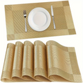 Stylish Woven Placemats | Heat-Resistant PVC Table Mats for Elegant Dining