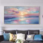 Textured Canvas Prints | Hand-Painted Wall Art with Unique Design | Artistic Wall Decor for Home Ambiance