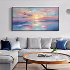 Textured Canvas Prints | Hand-Painted Wall Art with Unique Design | Artistic Wall Decor for Home Ambiance