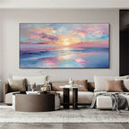 Textured Canvas Prints | Hand-Painted Wall Art with Unique Design | Artistic Wall Decor for Home Ambiance