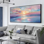 Textured Canvas Prints | Hand-Painted Wall Art with Unique Design | Artistic Wall Decor for Home Ambiance