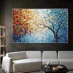 Textured Flower Wall Art | Hand-Painted Canvas Prints for Elegant Home Decor