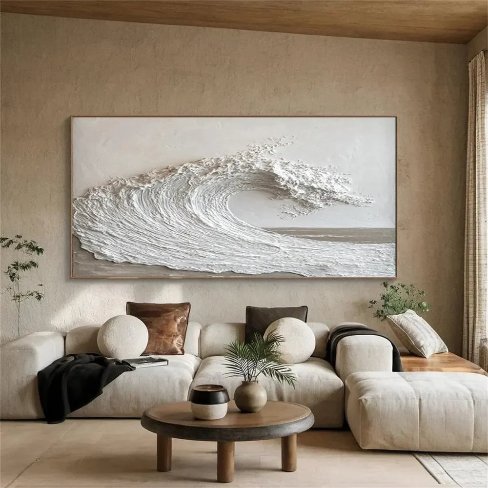 Strukturiertes Wandbild, handgemalt auf Leinwand