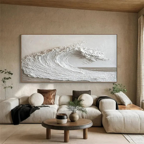 Strukturiertes Wandbild, handgemalt auf Leinwand