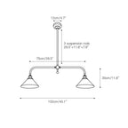 Thetford Pendant Light - Modern Glass Pendant Lighting for Living Rooms