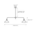 Thetford Pendant Light - Modern Glass Pendant Lighting for Living Rooms