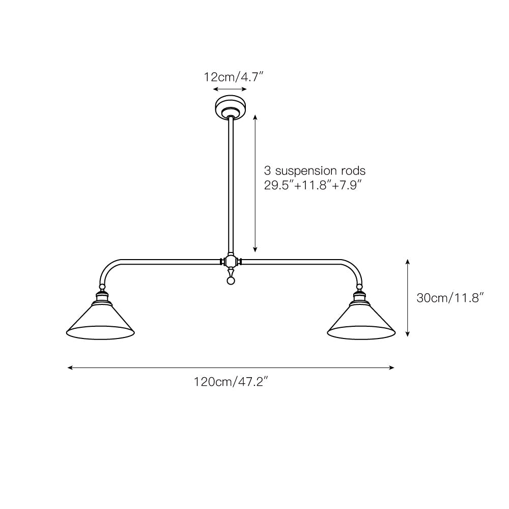 Thetford Pendant Light - Modern Glass Pendant Lighting for Living Rooms