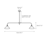 Thetford Pendant Light - Modern Glass Pendant Lighting for Living Rooms