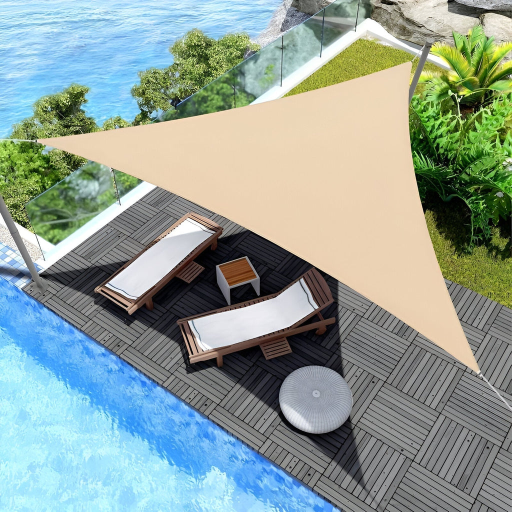 TriBlocker | Triangle Shade Sail with Waterproof UV Protection | Sun Shade for Patio Relaxation
