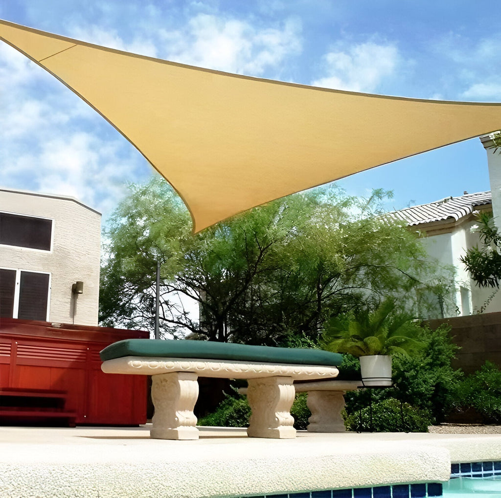 TriBlocker | Triangle Shade Sail with Waterproof UV Protection | Sun Shade for Patio Relaxation