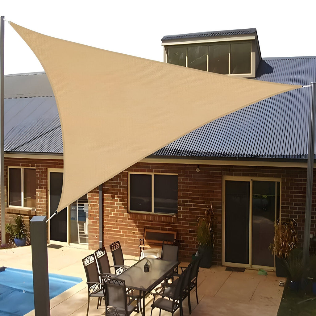 TriBlocker | Triangle Shade Sail with Waterproof UV Protection | Sun Shade for Patio Relaxation