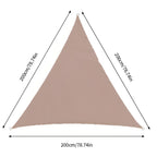 TriBlocker | Triangle Shade Sail with Waterproof UV Protection | Sun Shade for Patio Relaxation
