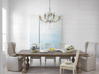 French Antique Gold Crystal Chandelier Two-Tiered Elegant Lighting Fixture