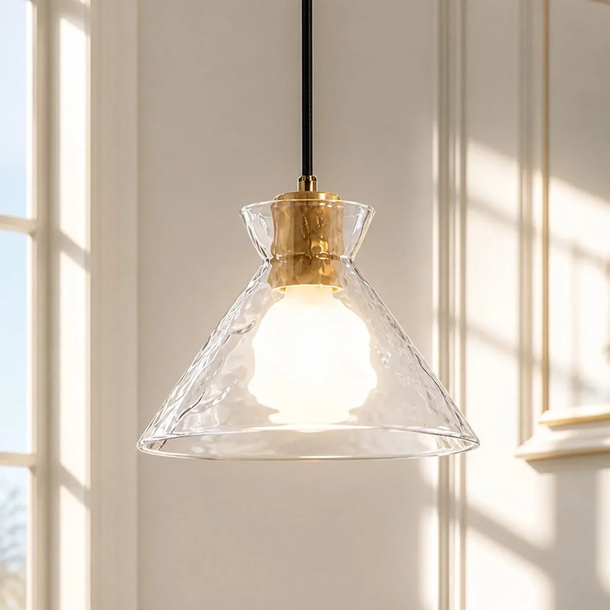 Vale tapered glass pendant