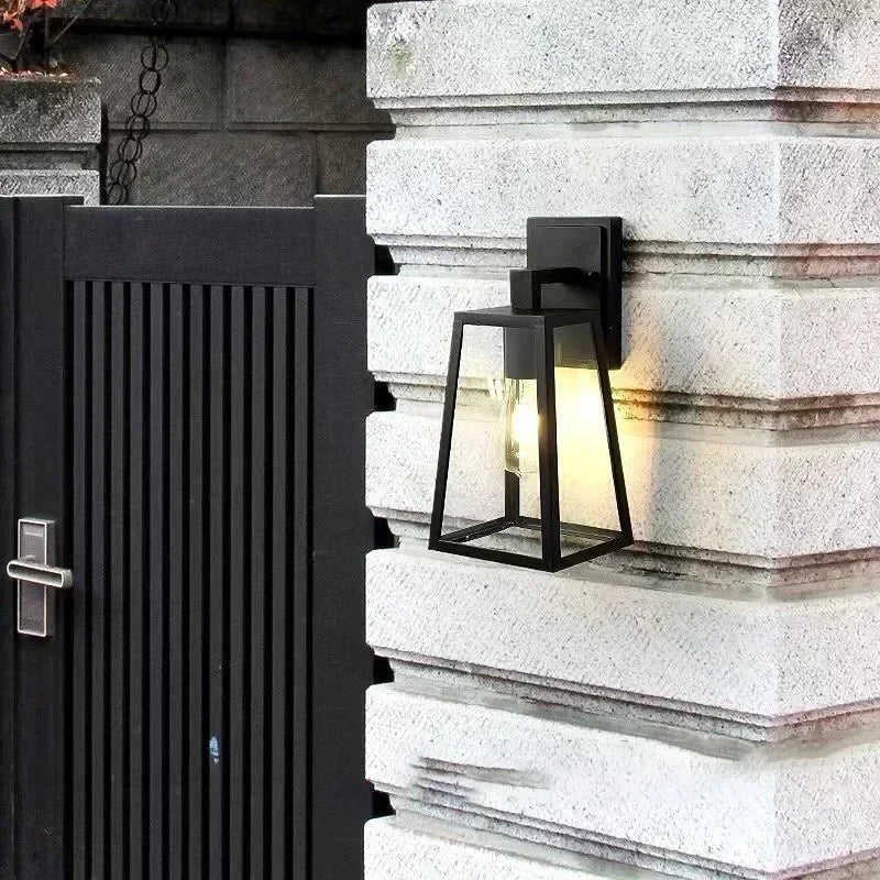 Verona Außenwandleuchte, Glas und Metall, IP65