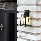Verona | Outdoor Wall Lamp with Geometric Glass Frame & Waterproof Design | Elegant Lighting for Modern Exteriors