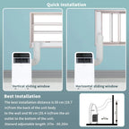 Versatile Portable AC Unit with 8,000 BTU Cooling & Dehumidifier for Year-Round Comfort