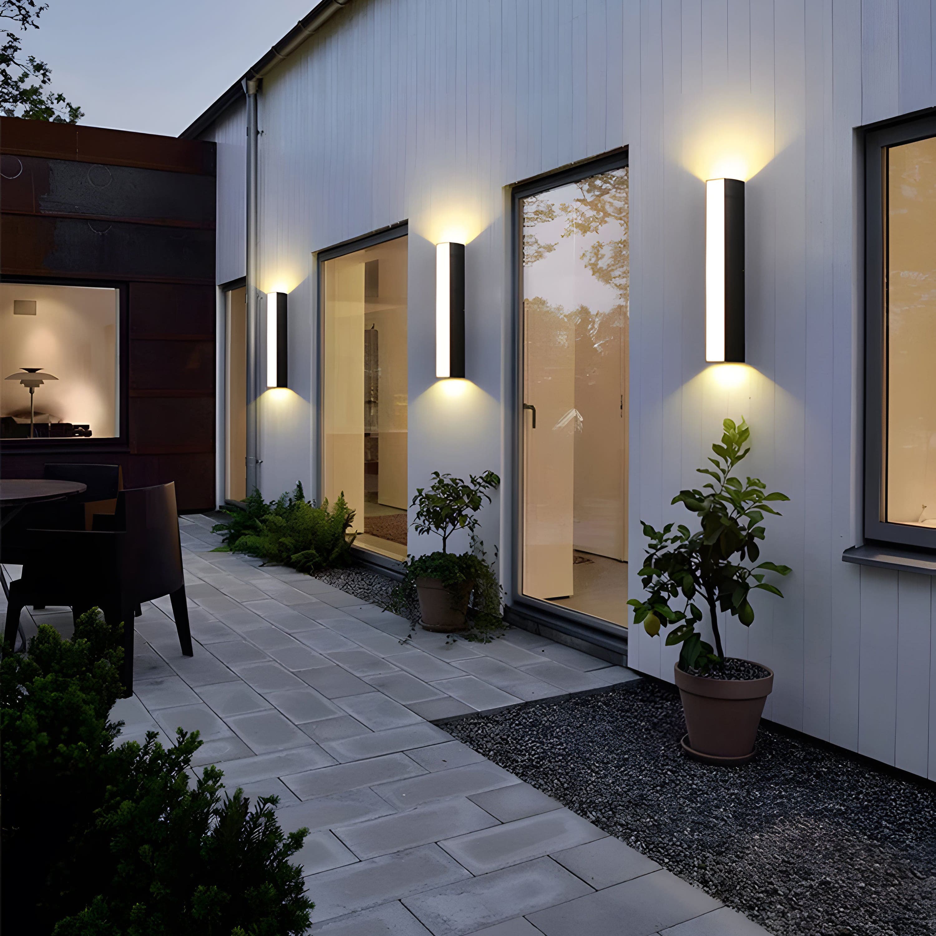 VertaStone | Sleek Modern Outdoor Wall Lights with Energy-Efficient LED Bulbs