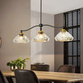 Vintage Charm | Black Chandelier Light with Dimmable Feature | Adjustable Height for Dining Room Elegance