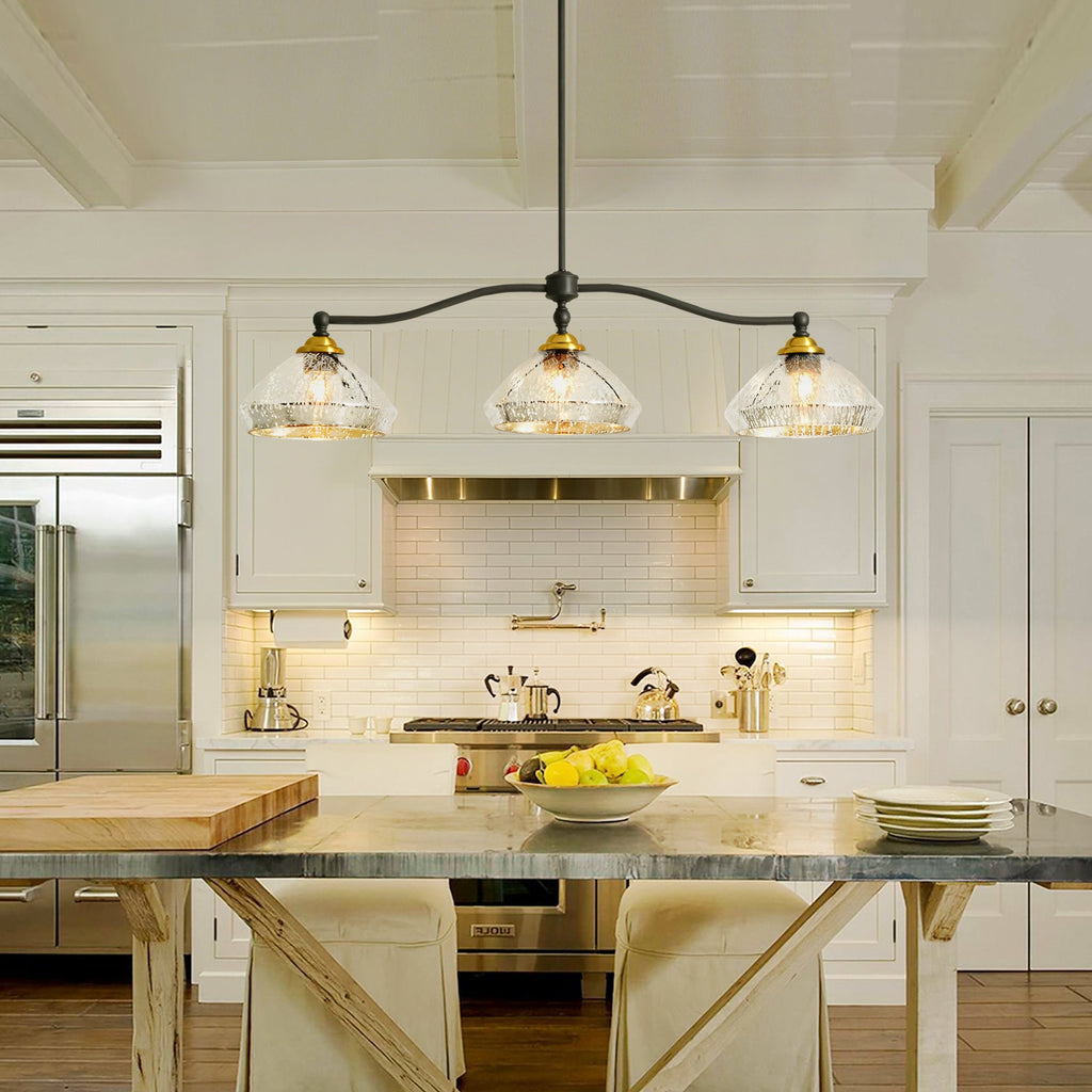 Vintage Charm | Black Chandelier Light with Dimmable Feature | Adjustable Height for Dining Room Elegance