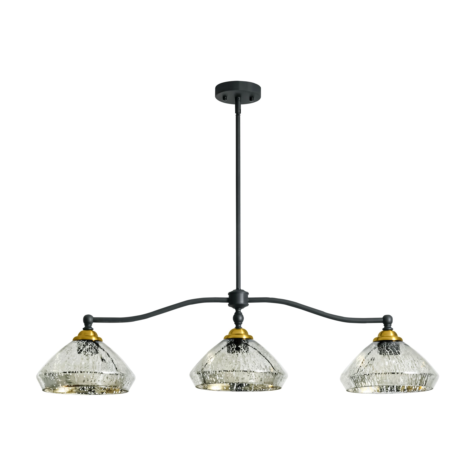 Vintage Charm | Black Chandelier Light with Dimmable Feature | Adjustable Height for Dining Room Elegance