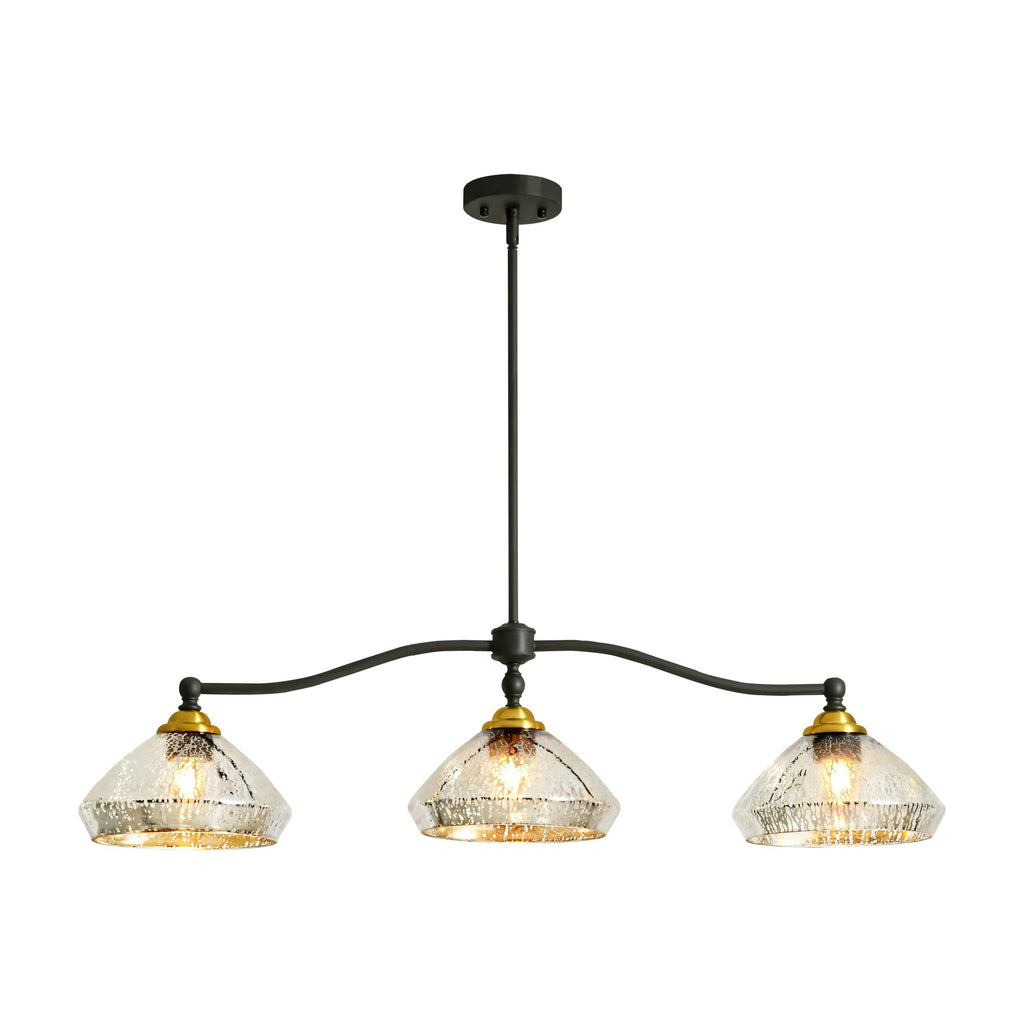 Vintage Charm | Black Chandelier Light with Dimmable Feature | Adjustable Height for Dining Room Elegance