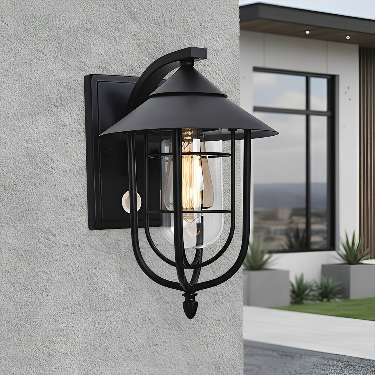 Vintage Birdcage Outdoor LED Porch Wall Light