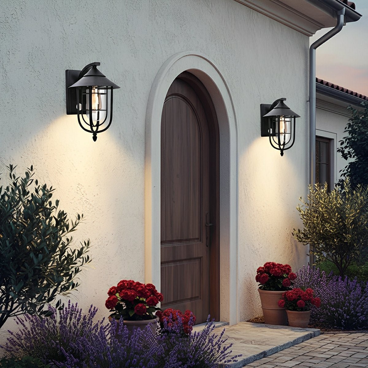 Vintage Birdcage Outdoor LED Porch Wall Light