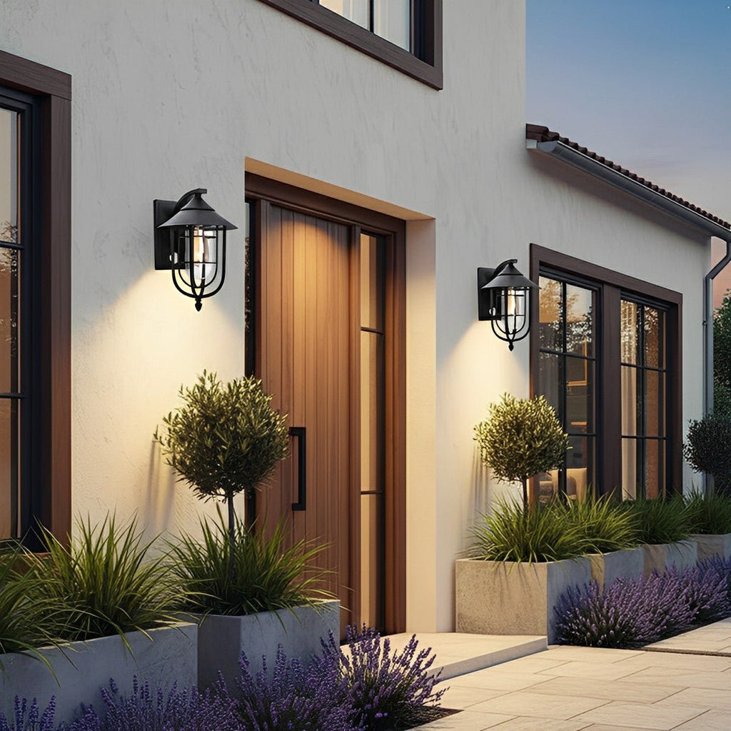 Vintage Birdcage Outdoor LED Porch Wall Light