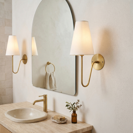 Scoop wall sconce