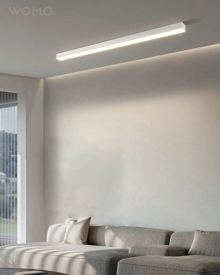 Dimmable Long Linear Ceiling Light with Remote Control for Modern Spaces