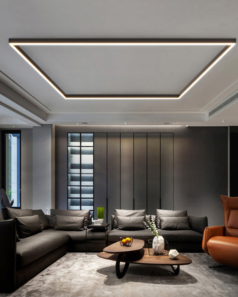 Dimmable Long Linear Ceiling Light with Remote Control for Modern Spaces