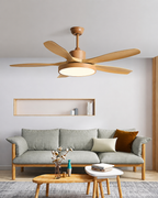 Scandinavian Reversible Ceiling Fan with LED Light for Year-Round Comfort