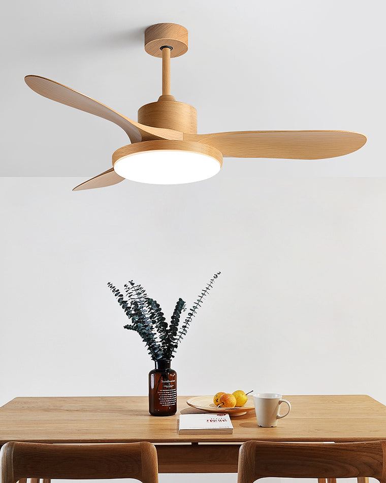 Scandinavian Reversible Ceiling Fan with LED Light for Year-Round Comfort