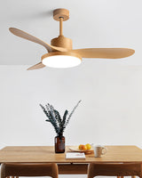 Deckenventilator mit LED-Licht, reversibel, skandinavisch