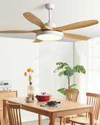 Scandinavian Reversible Ceiling Fan with LED Light for Year-Round Comfort
