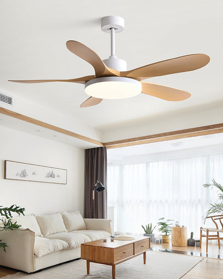 Deckenventilator mit LED-Licht, reversibel, skandinavisch