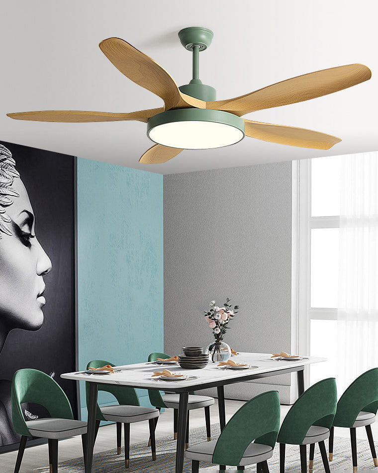 Scandinavian Reversible Ceiling Fan with LED Light for Year-Round Comfort