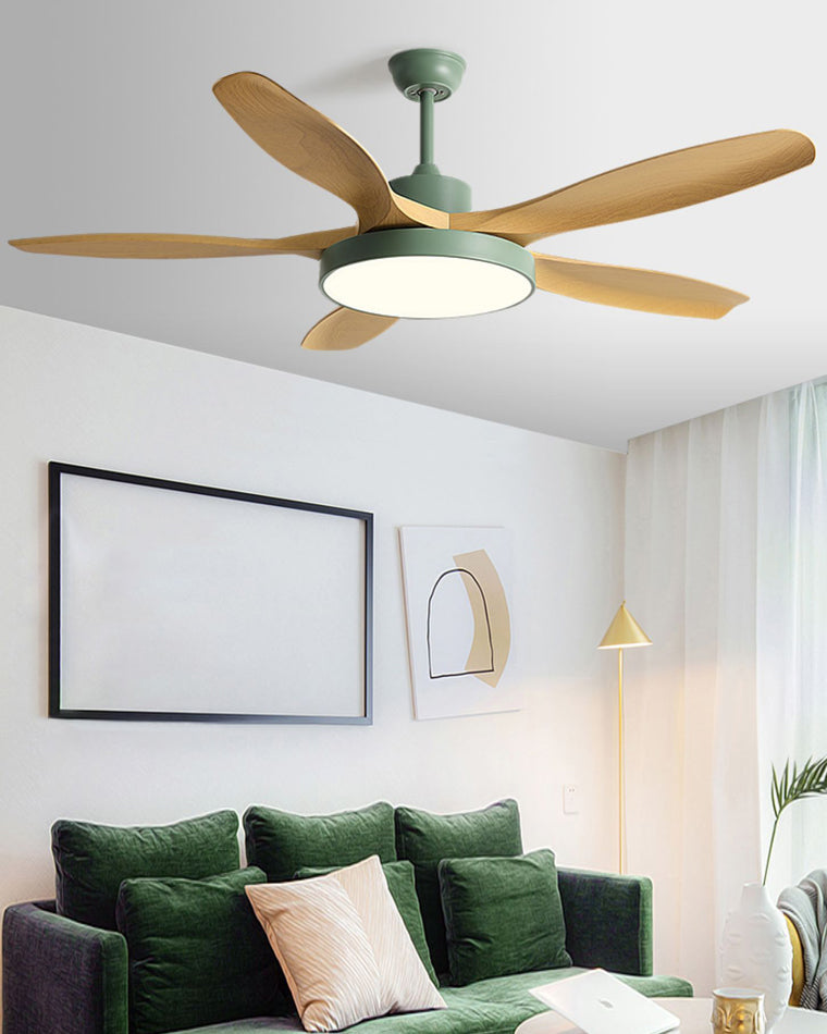 Scandinavian Reversible Ceiling Fan with LED Light for Year-Round Comfort