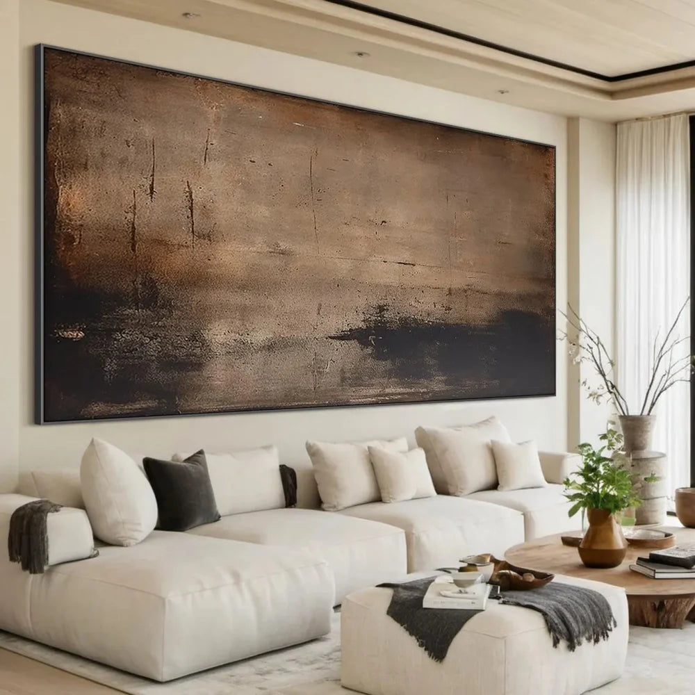 Wabi Sabi Abstract Canvas Prints with Hand-Painted Design | Unique Wall Art for Artistic Ambiance