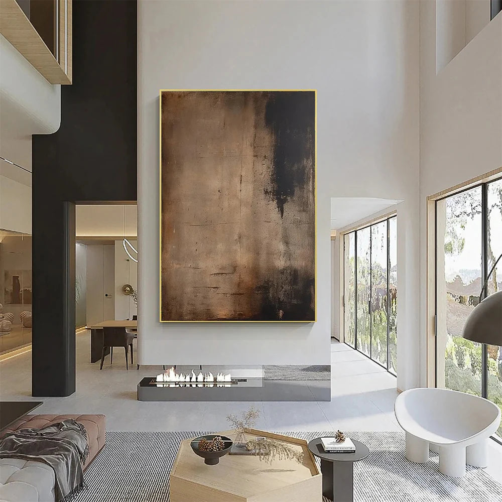 Wabi Sabi Abstract Canvas Prints with Hand-Painted Design | Unique Wall Art for Artistic Ambiance