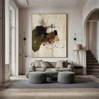 Wabi Sabi | Hand-Painted Canvas Art with Unique Abstract Design | Stunning Wall Decor for Artistic Ambiance
