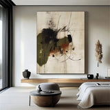 Wabi-Sabi Leinwandbild, abstrakt und handgemalt